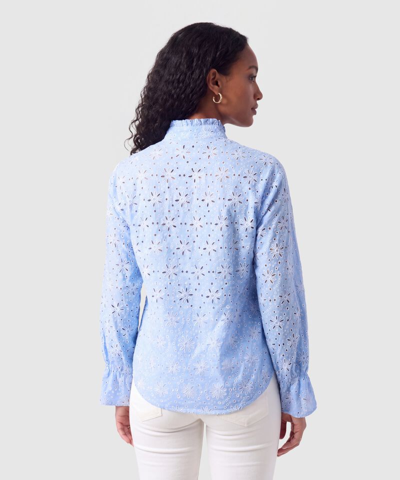 Blusa Manga Larga Calada Para Mujer