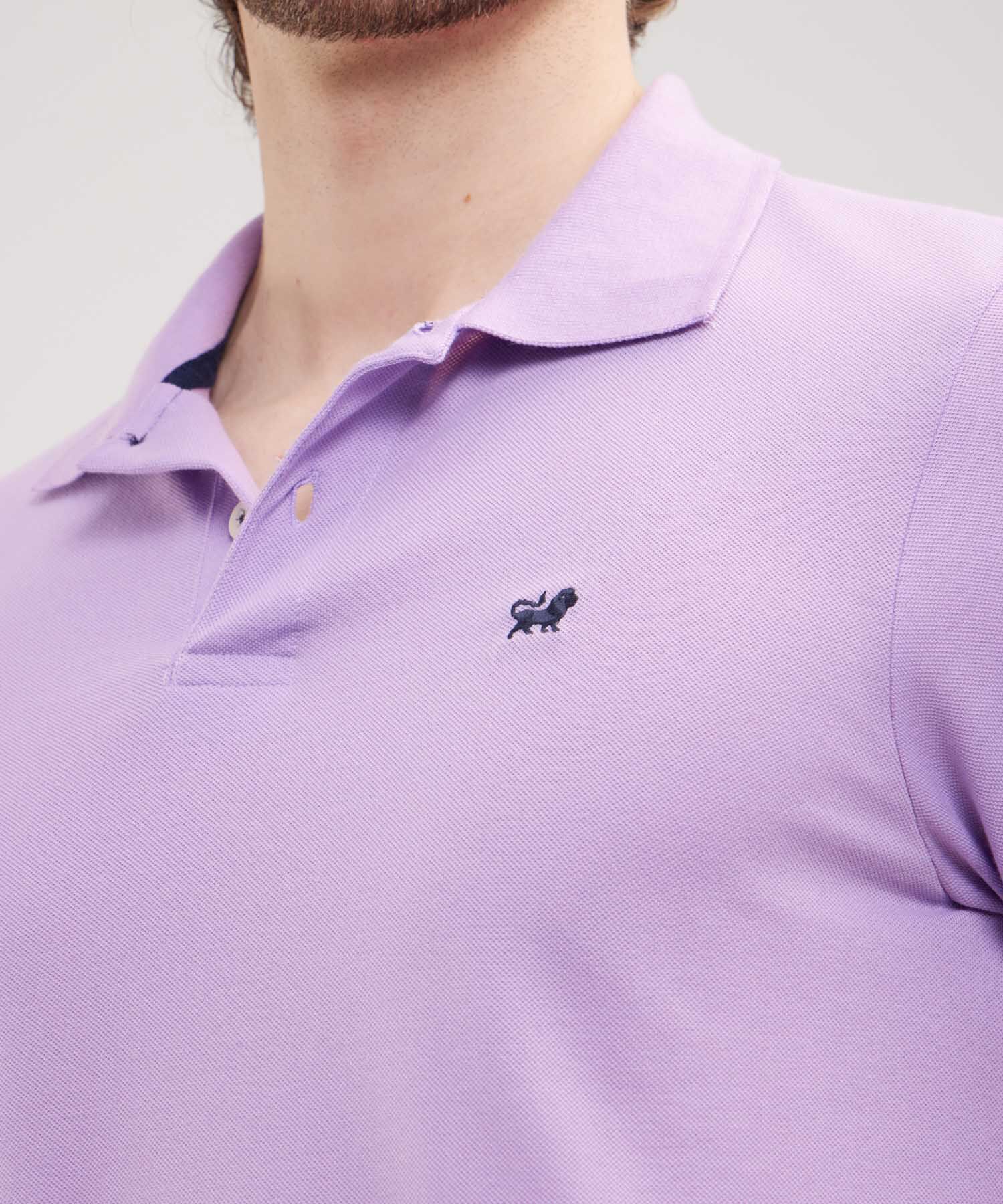 Polo Tejido Unicolor Cuello Y Puños Tejidos,Sin Bolsillo Con Hiladillo.