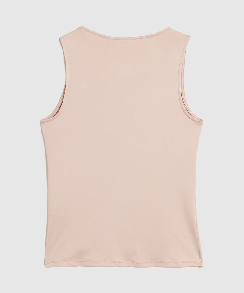 Camiseta Manga Sisa Con Detalle Met&aacute;lico Mujer