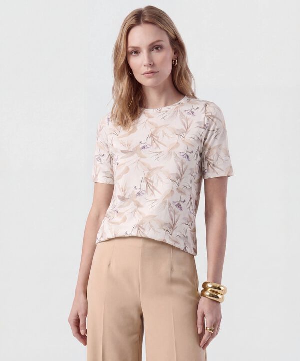 Camiseta De Cuello Cerrado Para Mujer