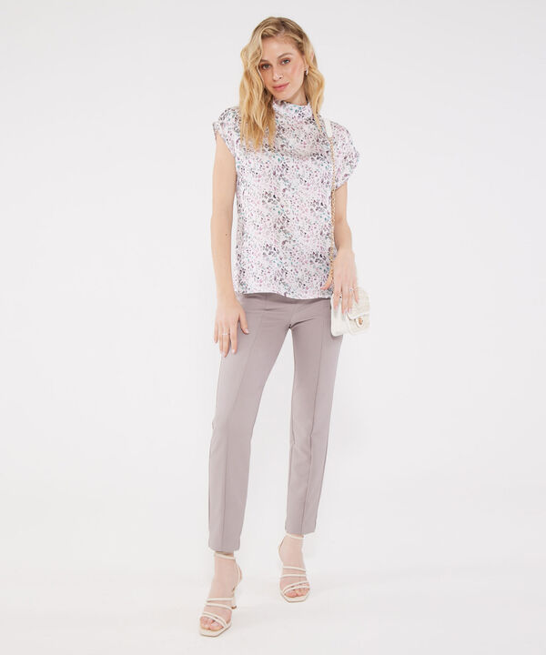 Blusa Manga Corta Estampada