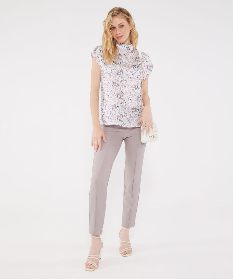 Blusa Manga Corta Estampada