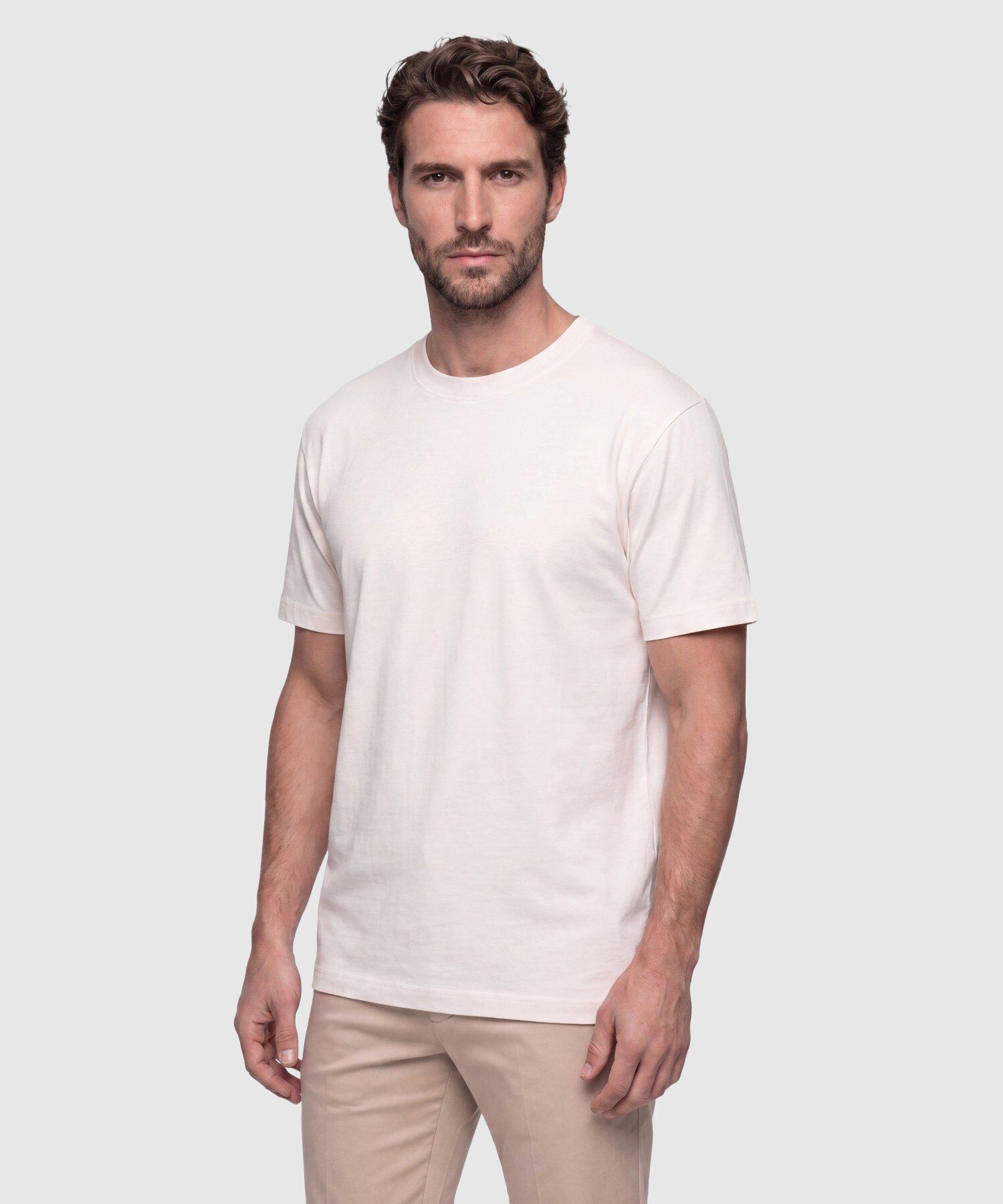 Camiseta Cuello Redondo Manga Corta Hombre