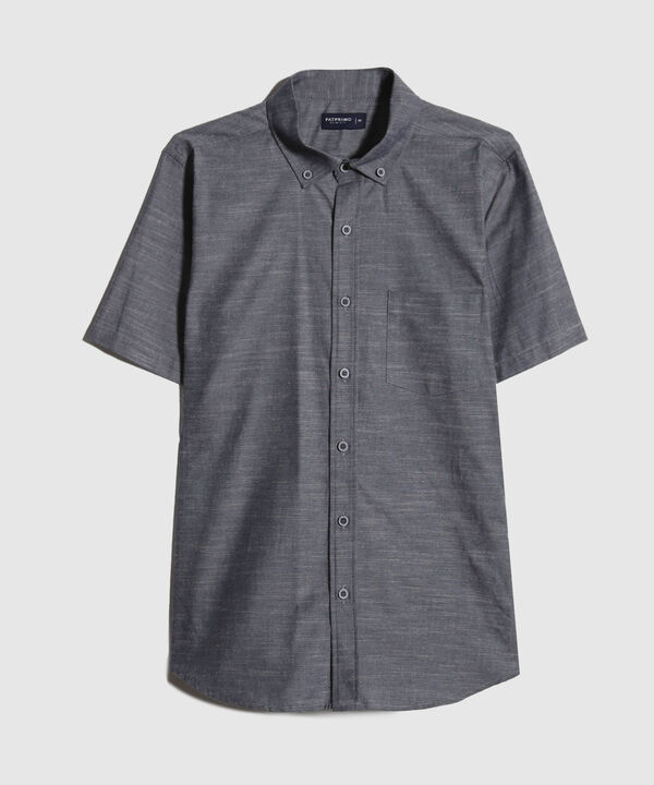 Camisa en Efecto Rústico