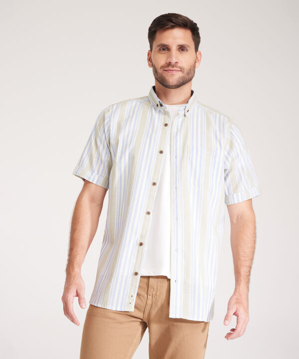 Camisa Manga Corta Cuello Button Dow