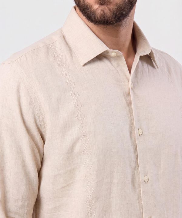 Guayabera Premium Con Alforzas Para Hombre