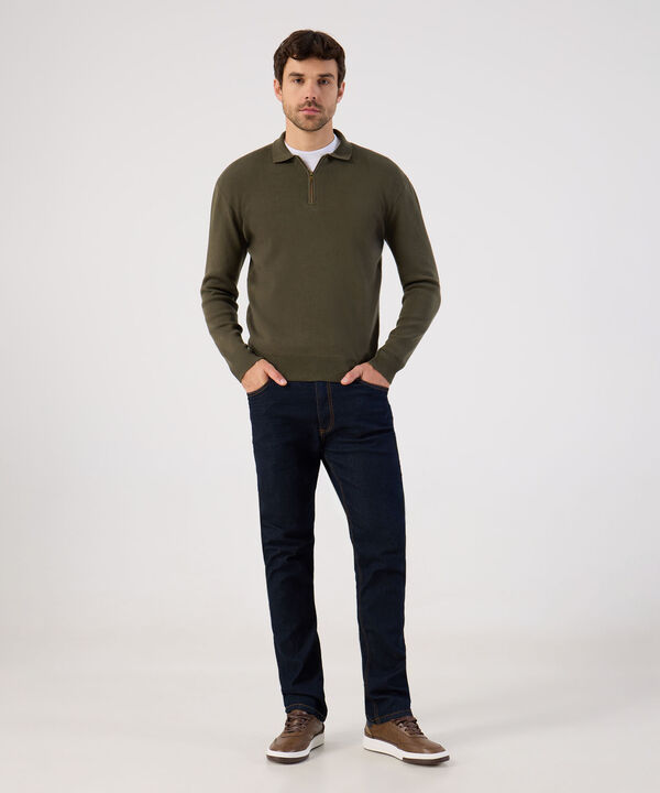 Buzo Con Cuello Y Media Cremallera Para Hombre image number null