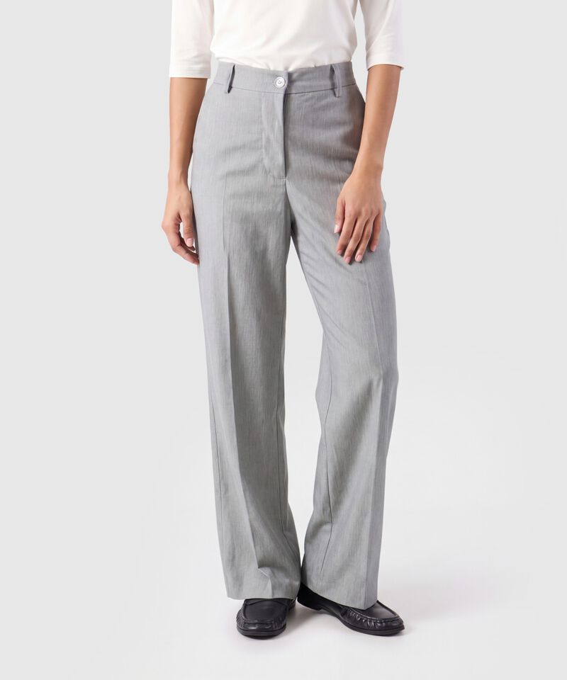 Pantal&oacute;n Bota Ancha Tiro Alto Para Mujer
