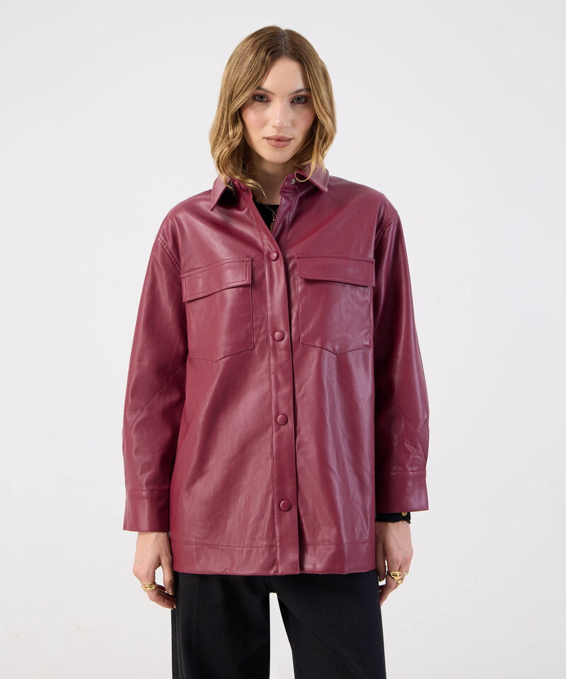 Sobrecamisa Efecto Piel Estilizada