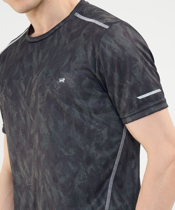 Camiseta Para Hombre, Cuello Redondo, Manga Corta Con Motivos Estampados image number null
