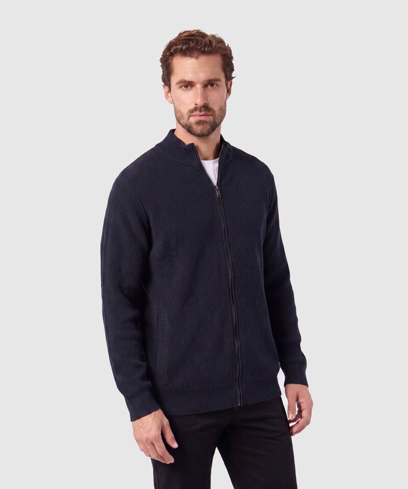 Buzo Cardigan Tejido Con Cierre Para Hombre