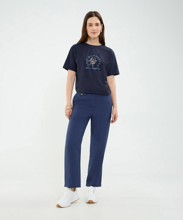 Camiseta Estampado Stay Wonderful image number null