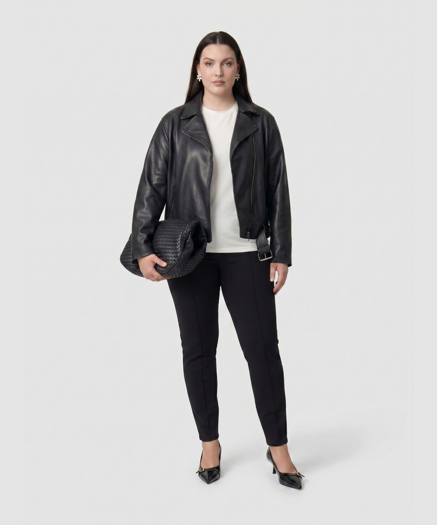 Leggings B&aacute;sico Ajustado Para Mujer Curvy
