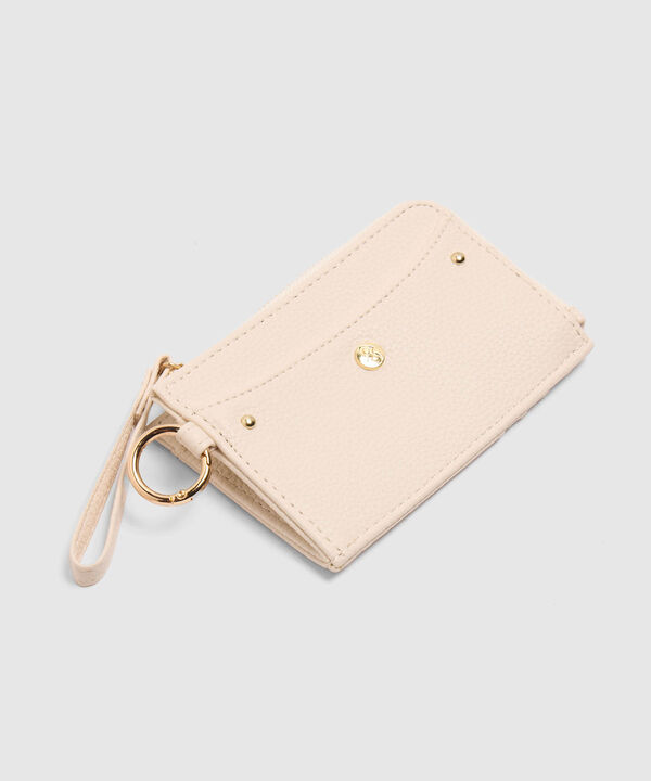 Billetera Con Llavero Y Textura Para Mujer