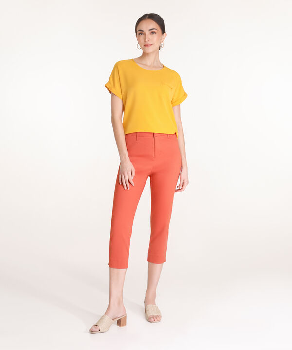 Pantalon Capri Unicolor image number null