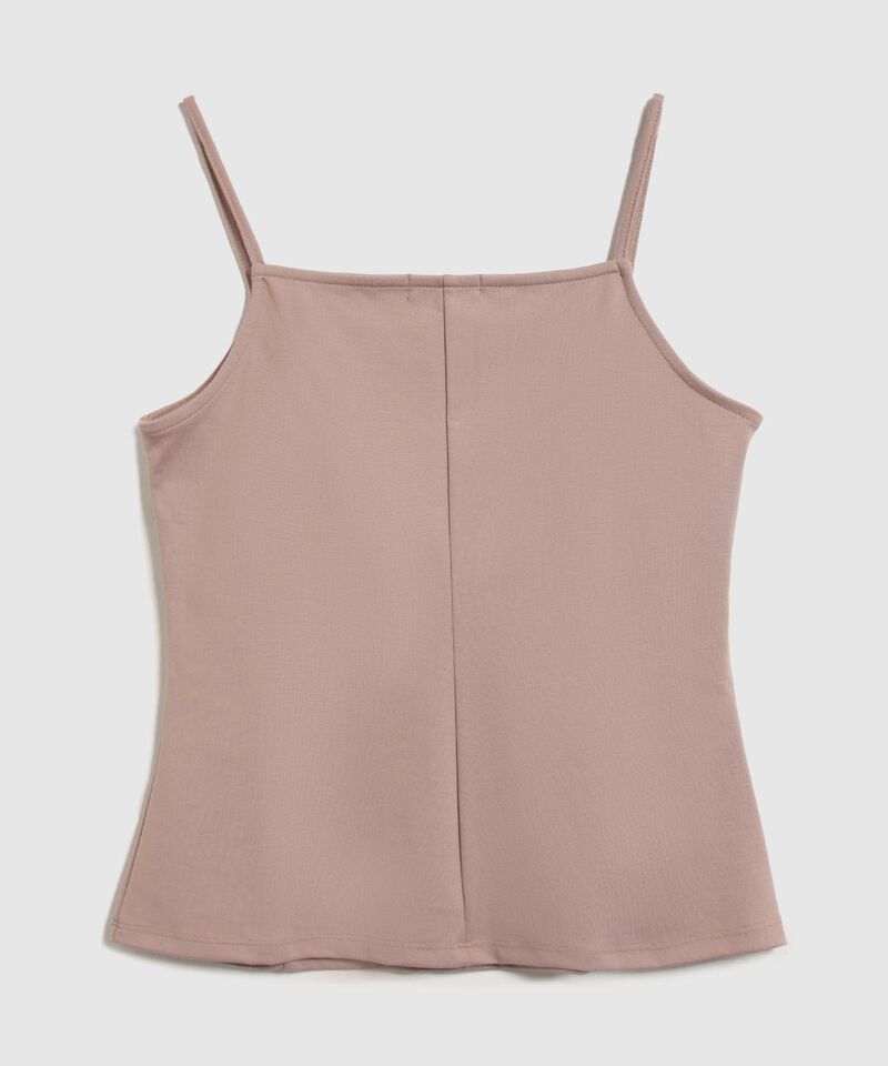 Camiseta Unicolor Con Abotonadura 