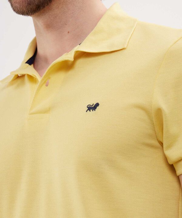 Polo Tejido Unicolor Cuello Y Puños Tejidos,Sin Bolsillo Con Hiladillo. image number null
