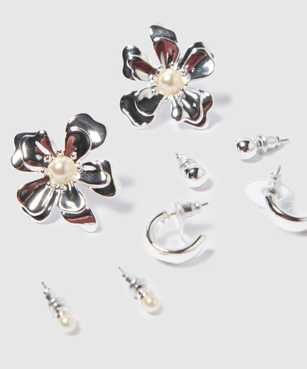 Aretes Set X 4 Pares De Aretes Ref. Kf232-0439