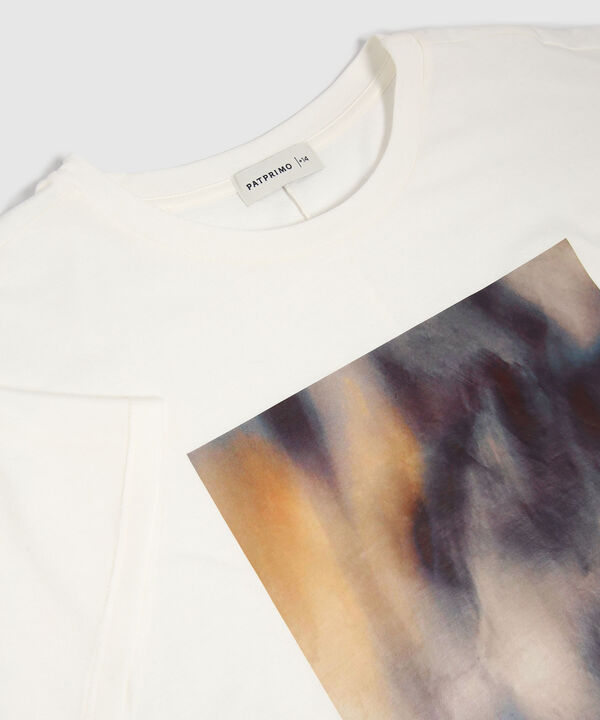 Camiseta Cuello Redondo Con Estampado image number null