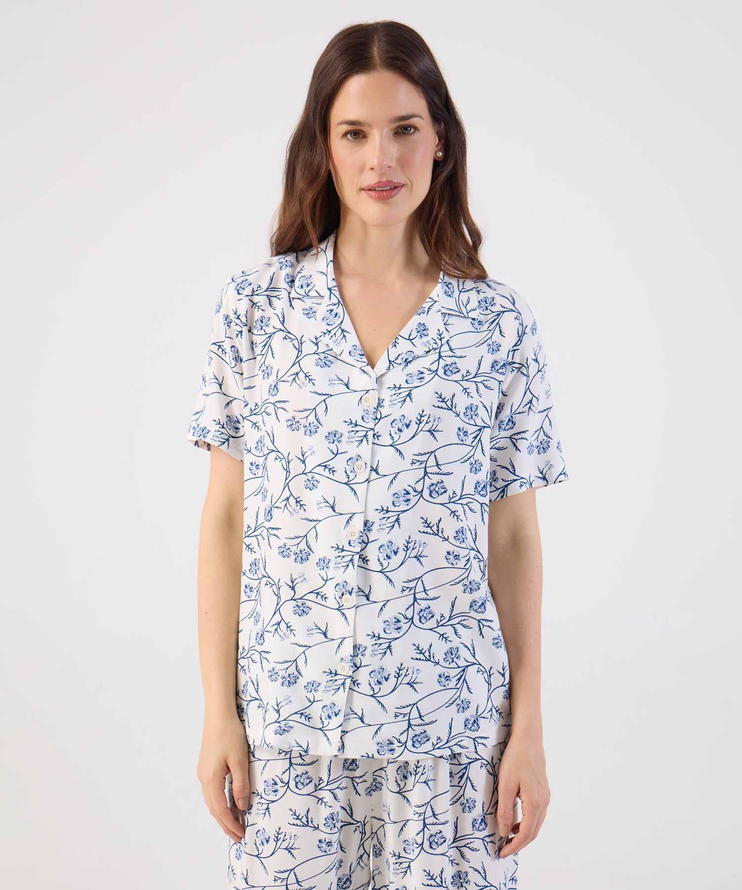 Pijama Corta Estampada Para Mujer