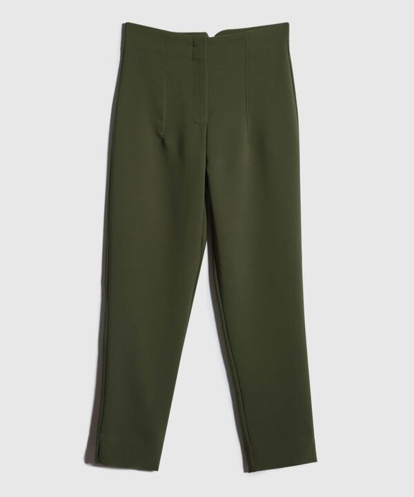 Pantalon Tiro Alto Unicolor