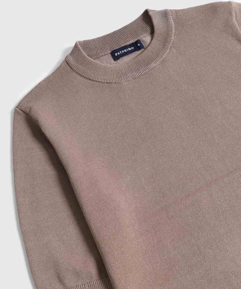 Camiseta Unicolor Manga Corta para Mujer