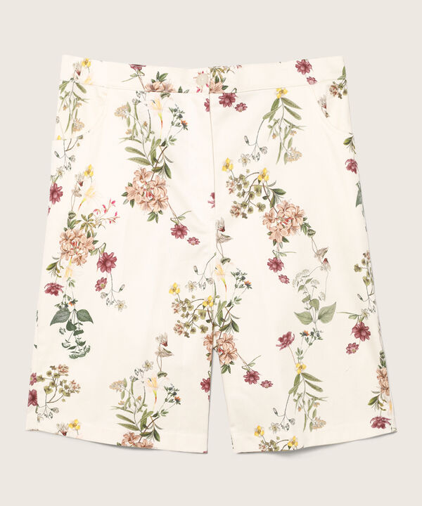 Bermuda Estampada Con Elástico En Posterior