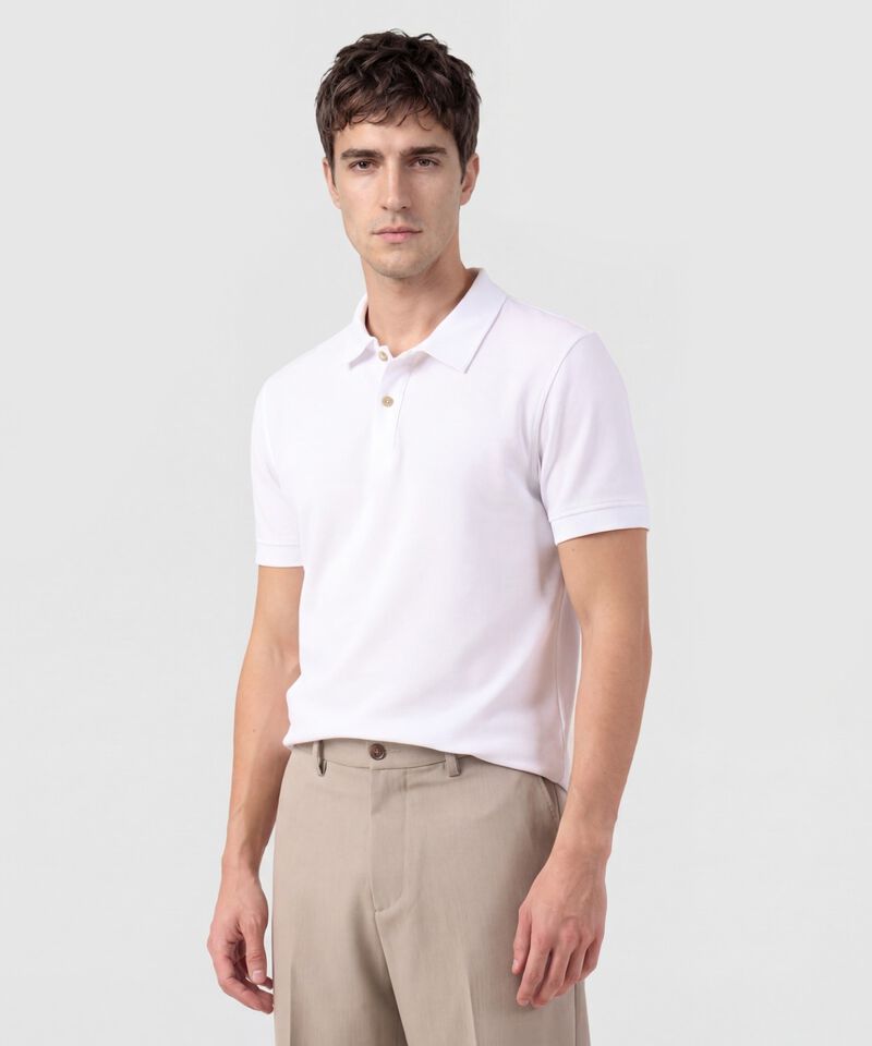 Polo Unicolor Texturizada 