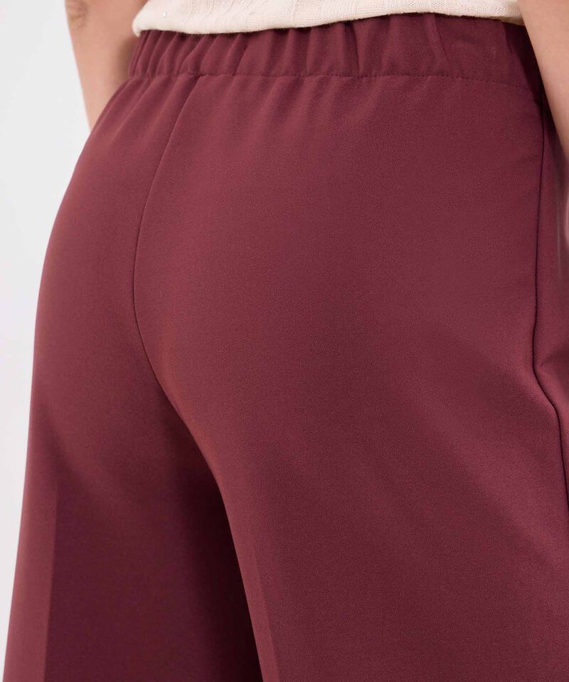 Pantalon culotte unicolor para mujer