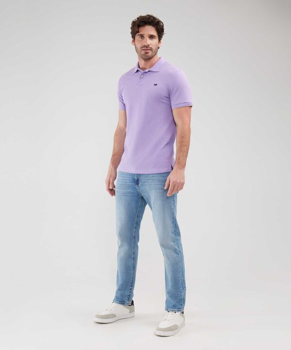 Polo Tejido Unicolor Cuello Y Puños Tejidos,Sin Bolsillo Con Hiladillo. image number null