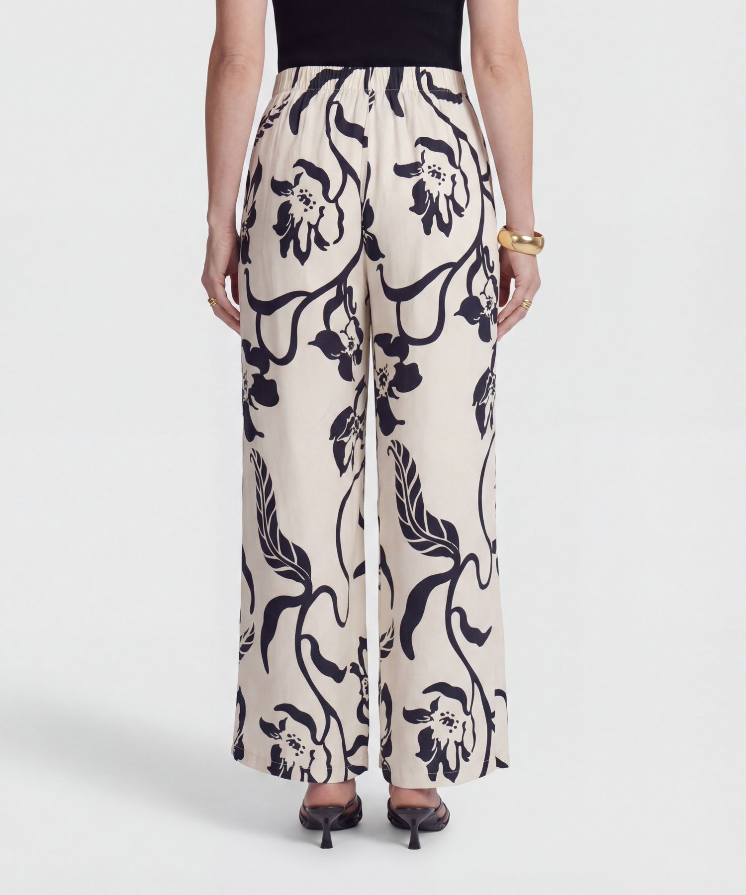 Pantal&oacute;n Estampado de Ca&iacute;da Fluida para Mujer