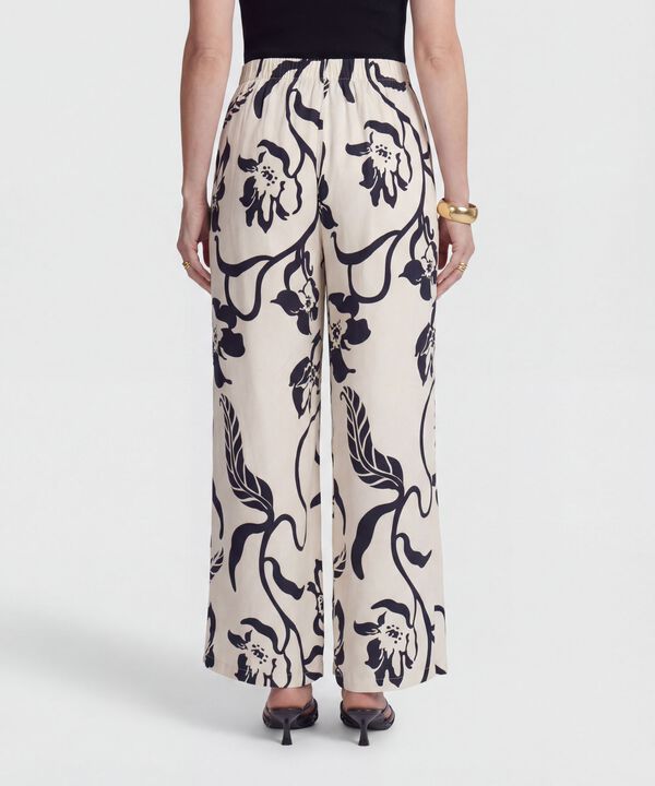 Pantal&oacute;n Estampado de Ca&iacute;da Fluida para Mujer
