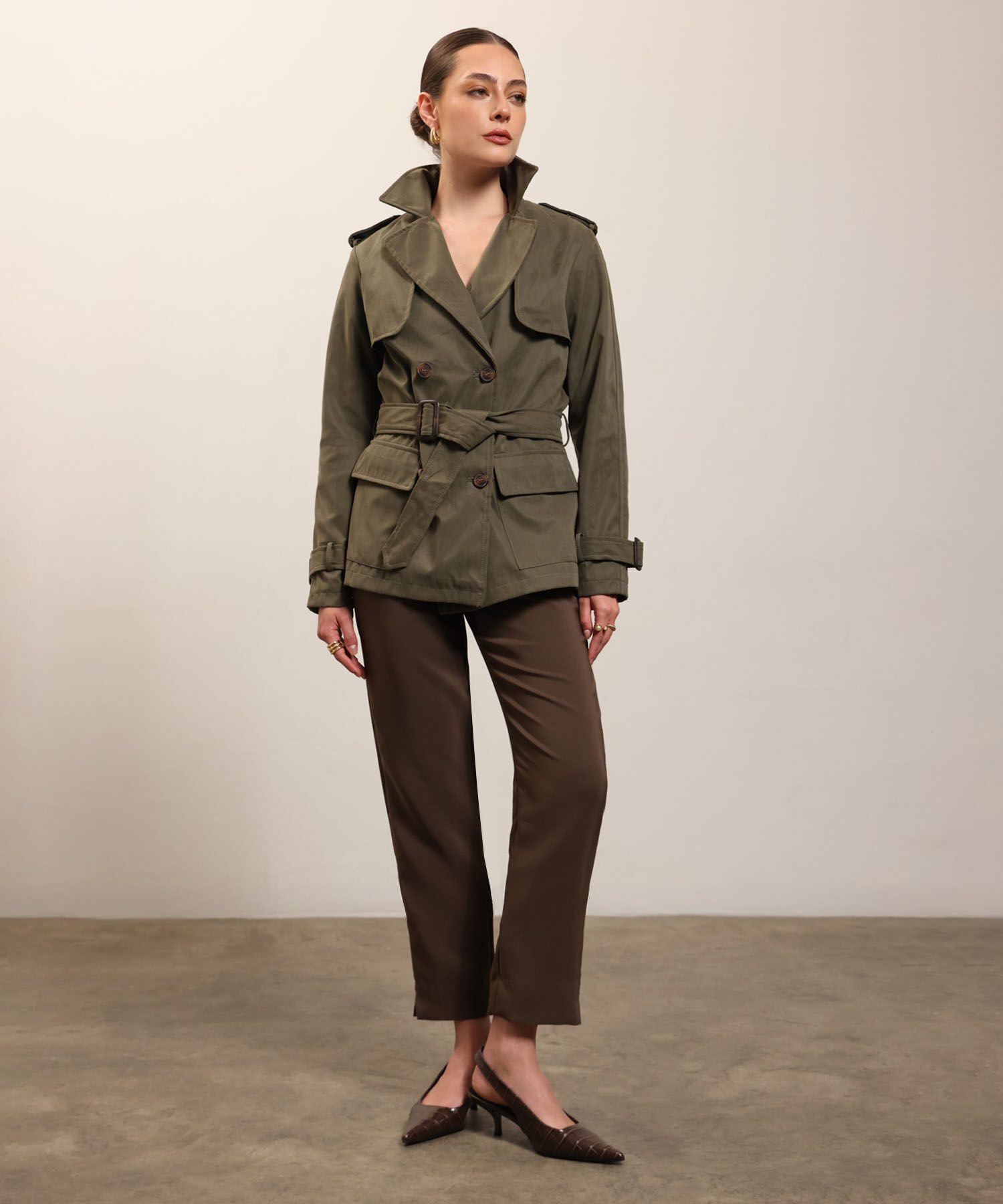 Pantalon Tiro Alto Para Mujer