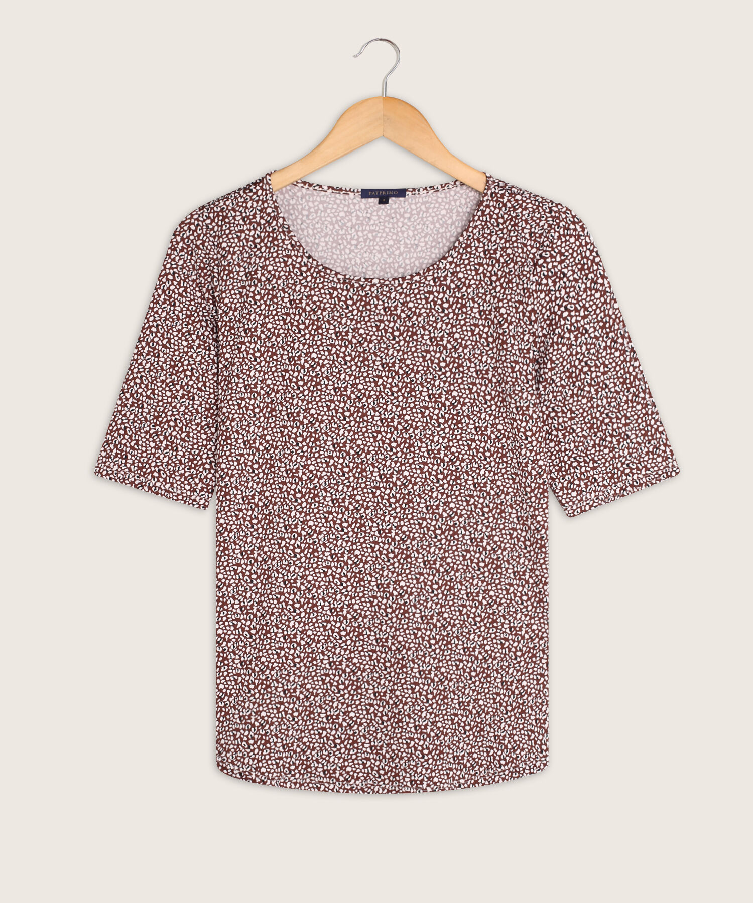 Camiseta Manga 3/4  Cuello Redondo