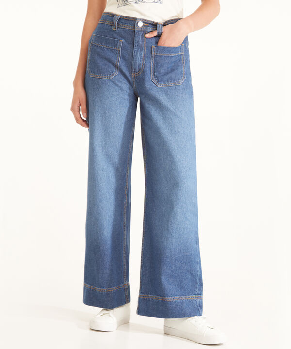 Jean Tipo Bootcut Tiro Alto image number null