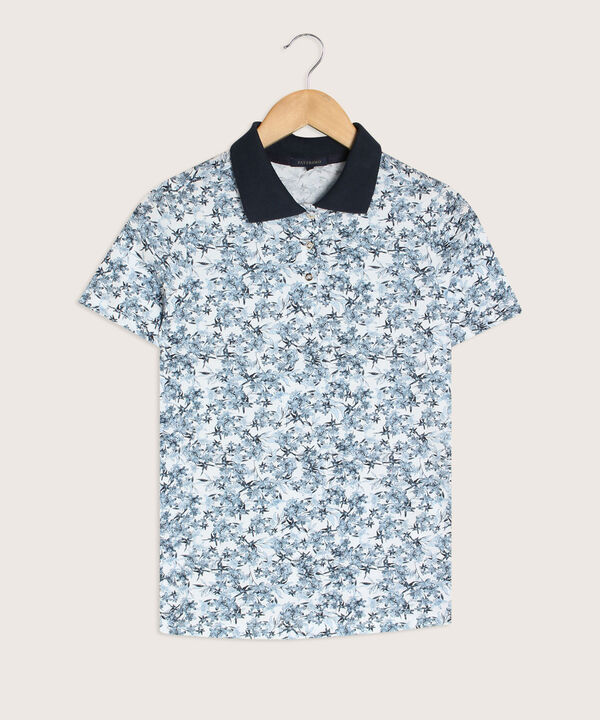 Polo Estampado Manga Corta