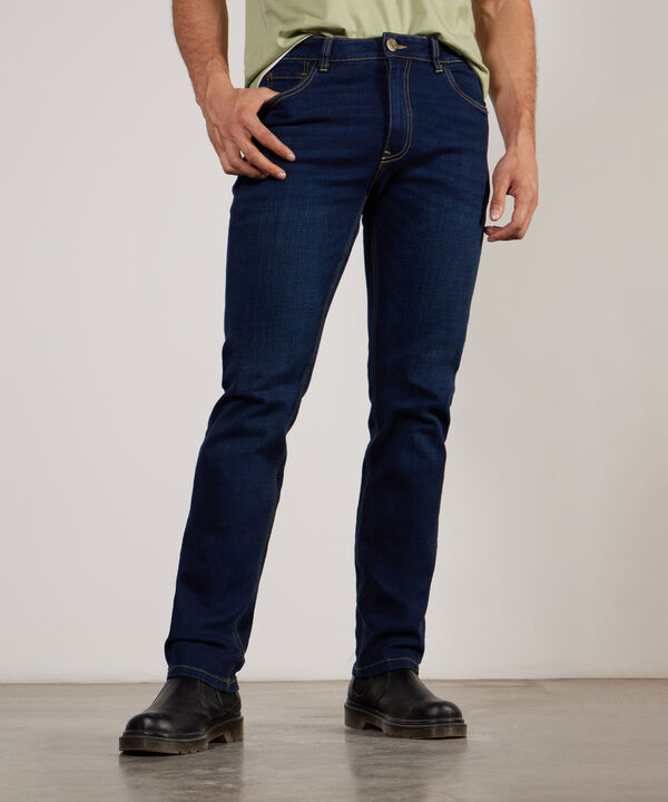 Jean Rimo Masculino Jean Regular Clásica Tono Azul Oscuro image number null