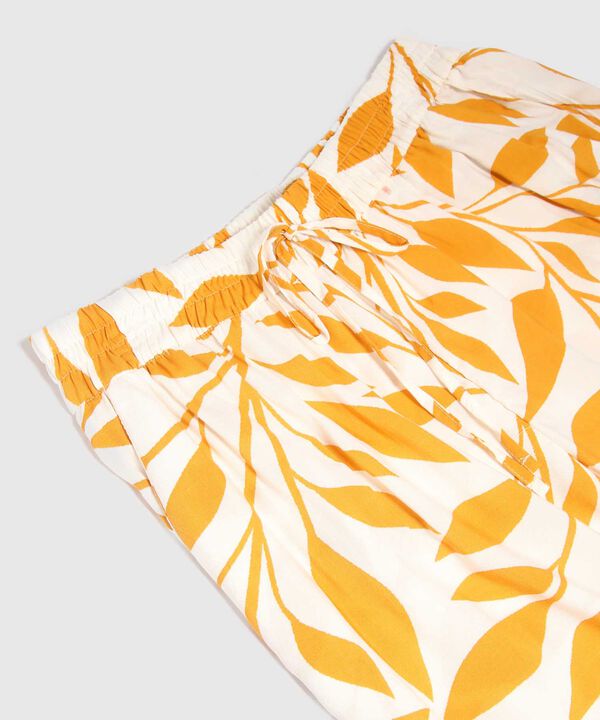 Pantalon Estampado Con Pretina Encauchada image number null