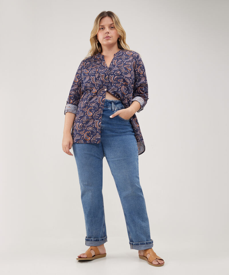 Blusa Manga 3/4  Estampada