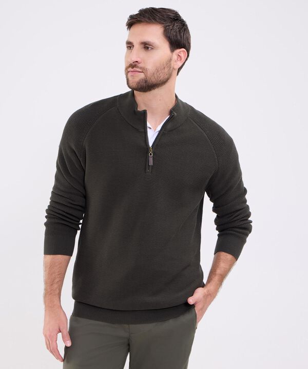Saco Cuello Alto Con Cremallera Para Hombre image number null