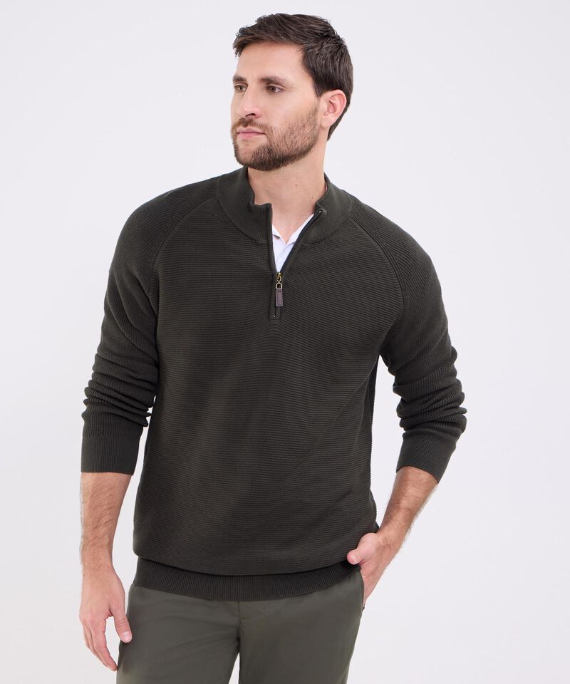 Saco Cuello Alto Con Cremallera Para Hombre