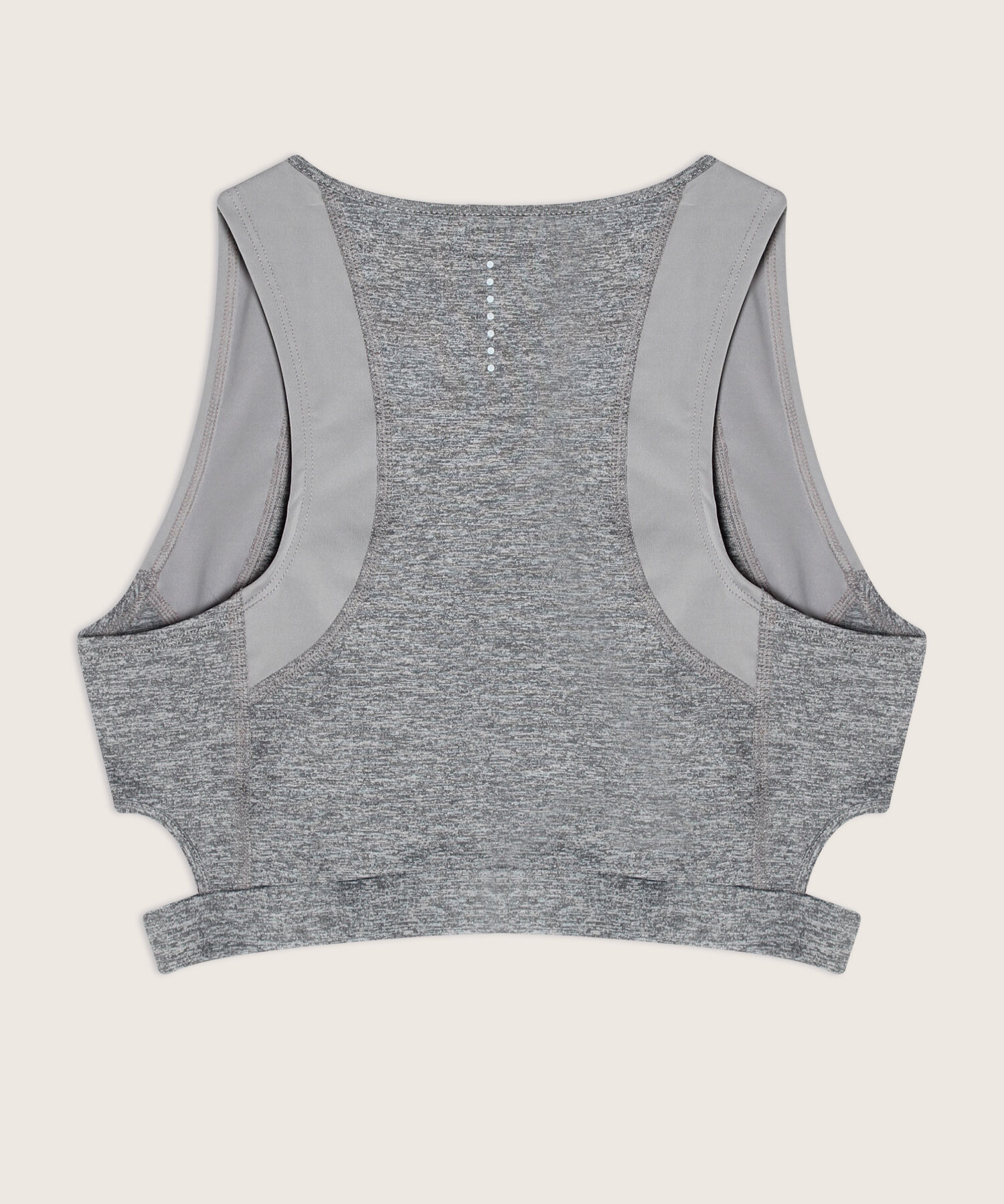Top Largo Jaspe Con Espalda
