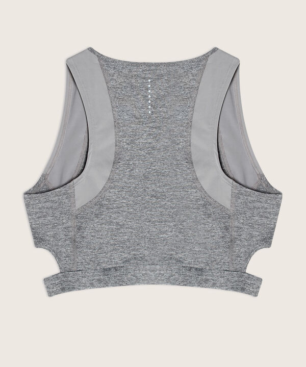 Top Largo Jaspe Con Espalda