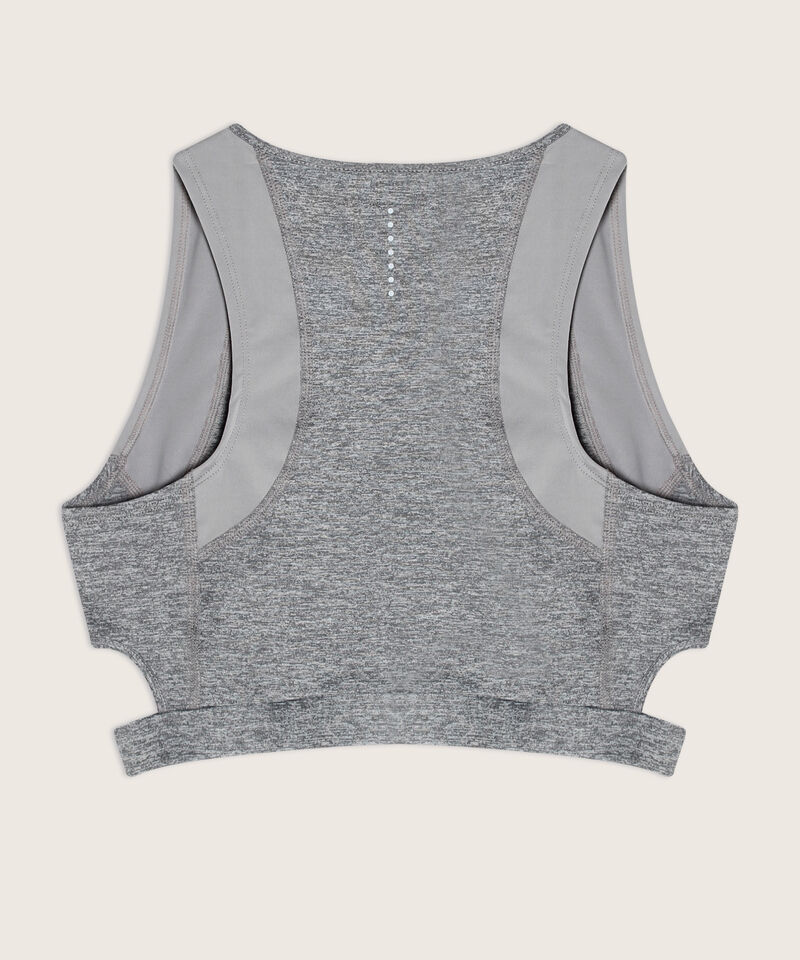 Top Largo Jaspe Con Espalda