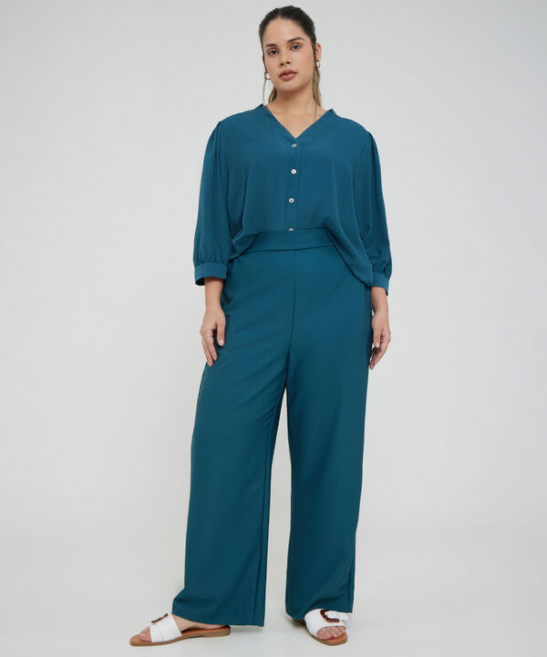 Blusa con Cuello Tipo Smoking