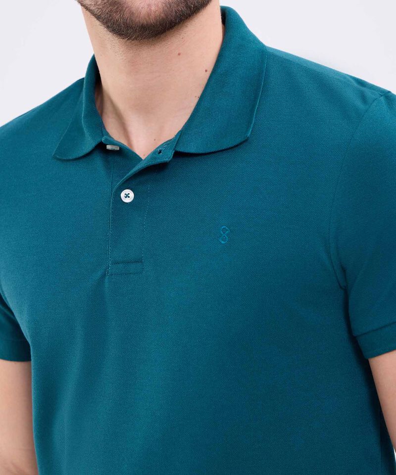 Polo Unicolor Para Hombre