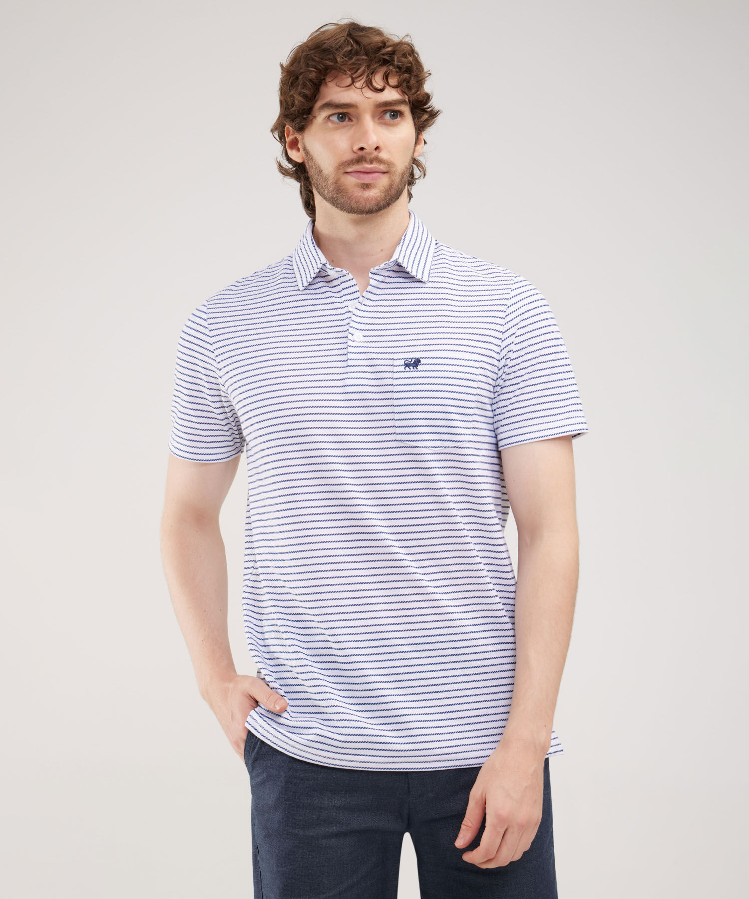 Polo Estampada Silueta Regular Compa Online Patprimo