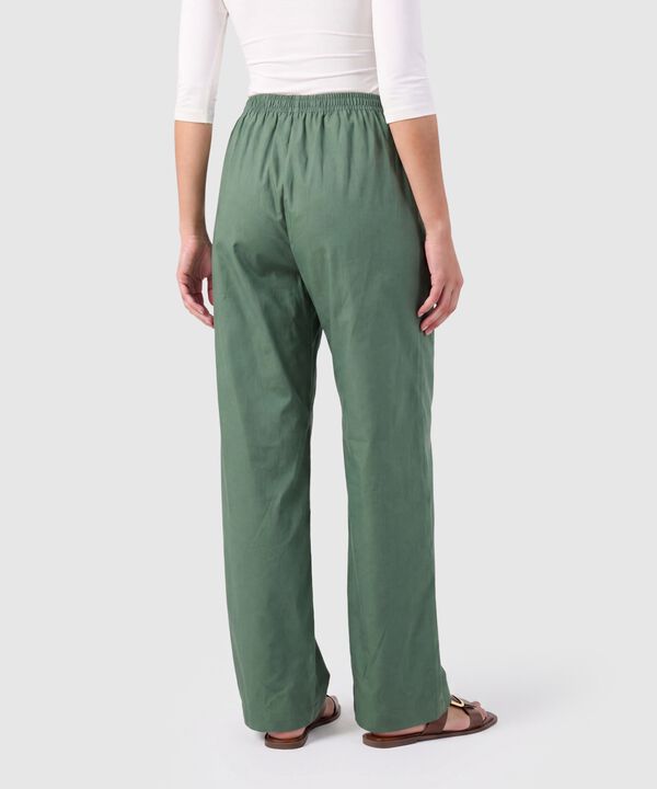Pantal&oacute;n Amplio Mujer con Pliegues Frontales