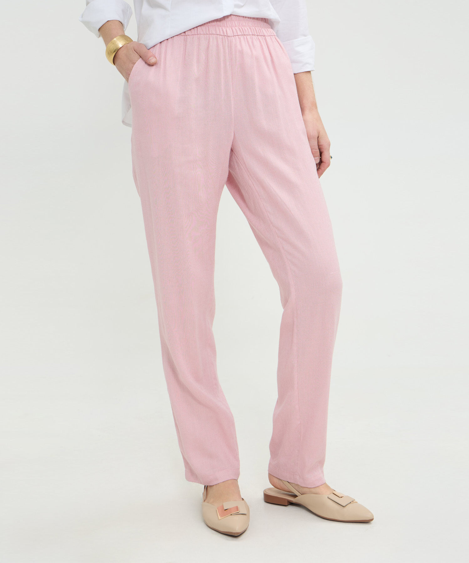 Pantalón en Efecto Lino