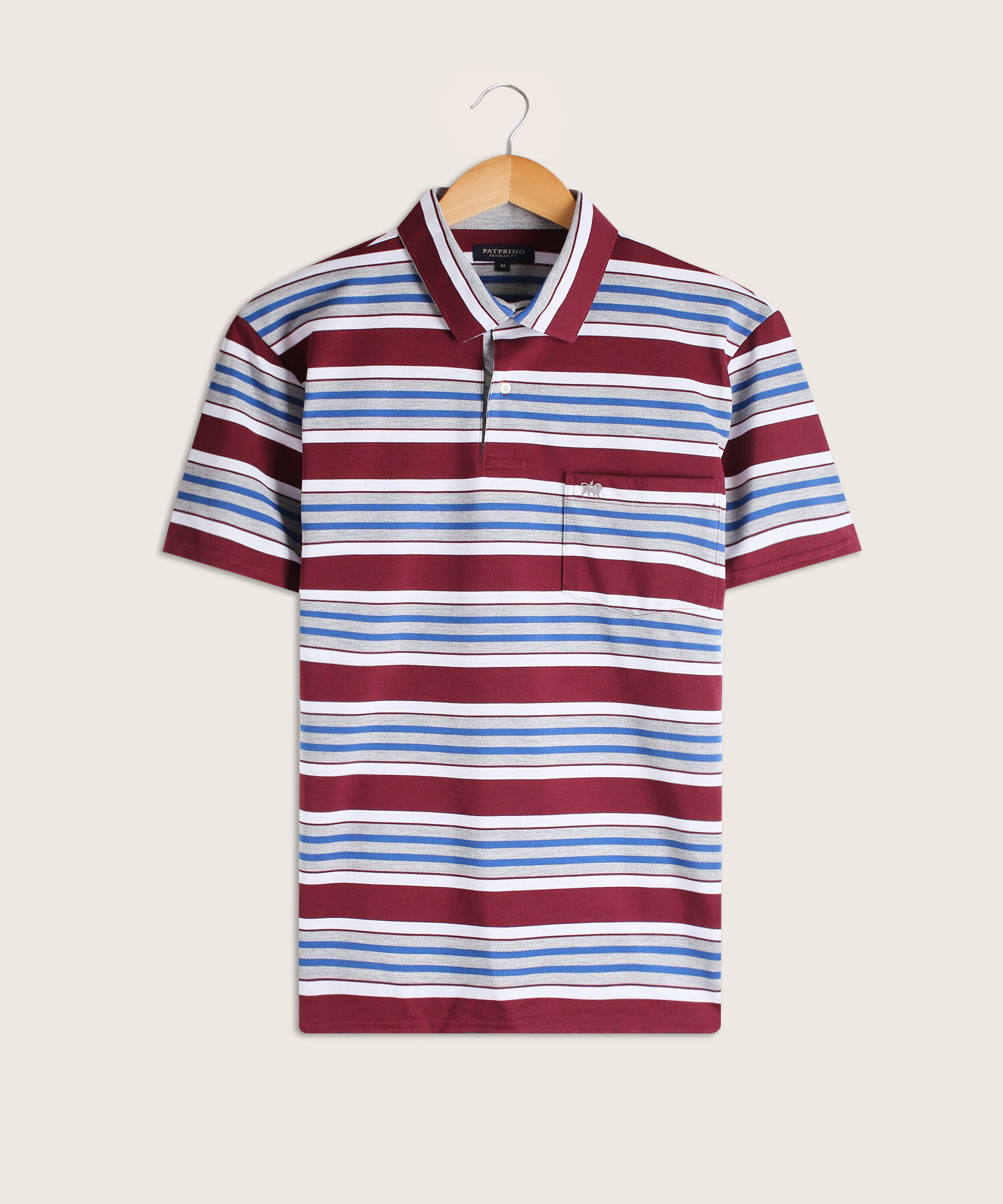 Polo Cuello Duro a Rayas